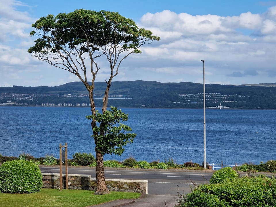 Coorie Braw Cottage, view from first floor lounge/diner