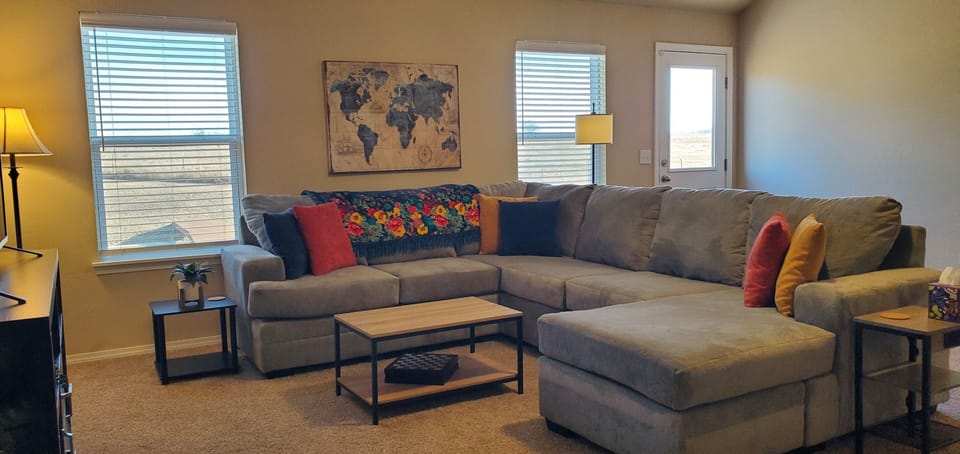 Living room with 50 inch TV