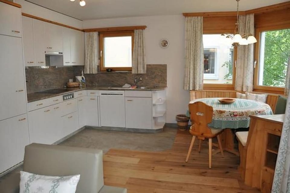 kitchen and dining area