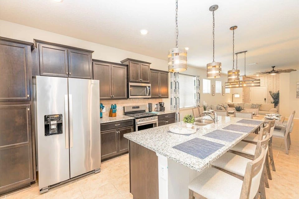 Enjoy a large, fully equipped kitchen.