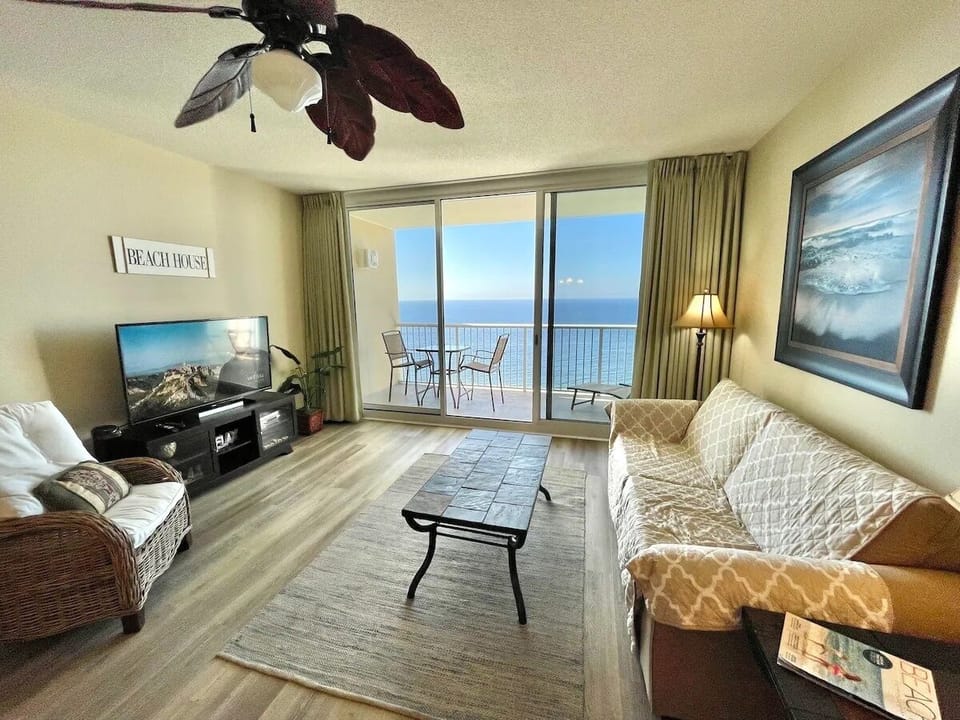 Gulf front living room