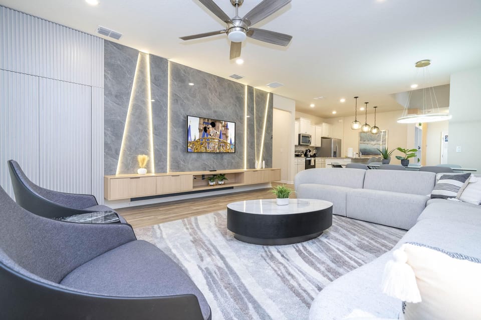 Living Room With Smart TV