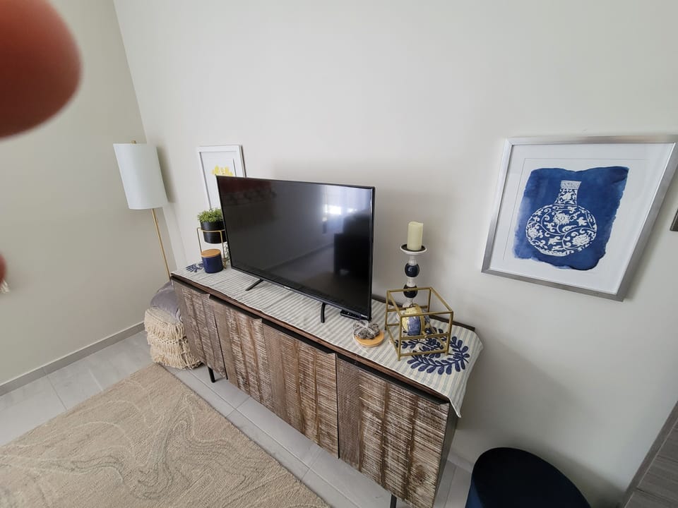 Master bedroom dresser and TV