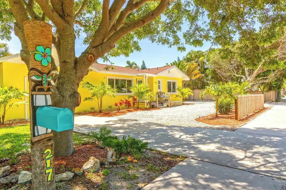217 S Orlando Ave is home to Sandy Feet Cottage Rental. Tiki is Cocoa Beach Kona