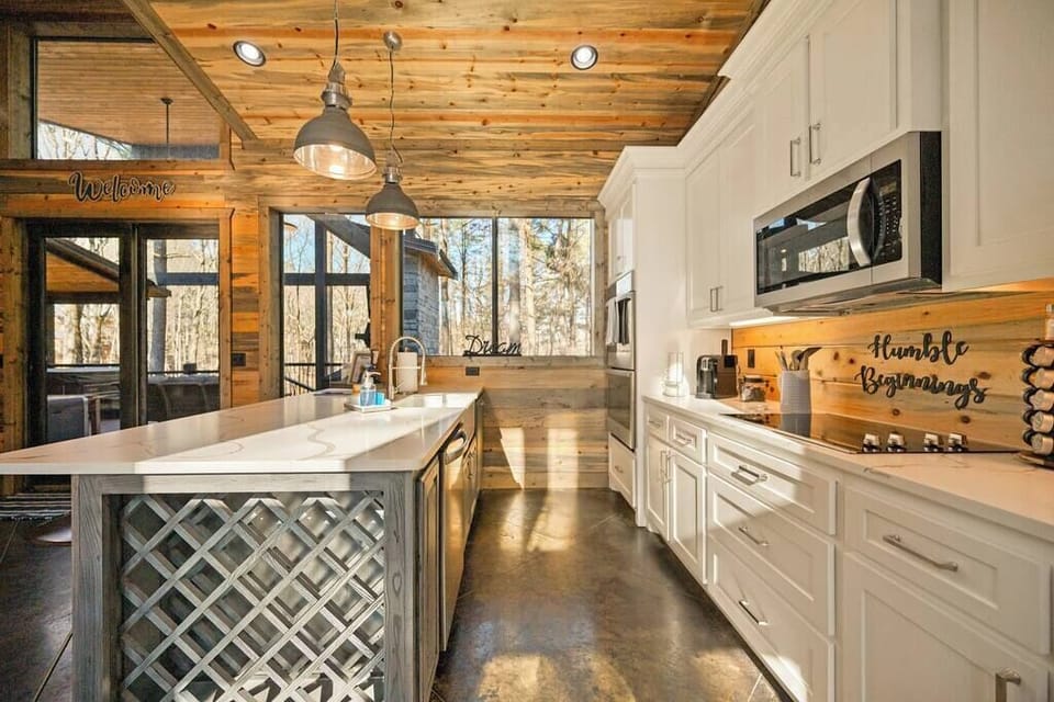 Galley kitchen with plenty of space