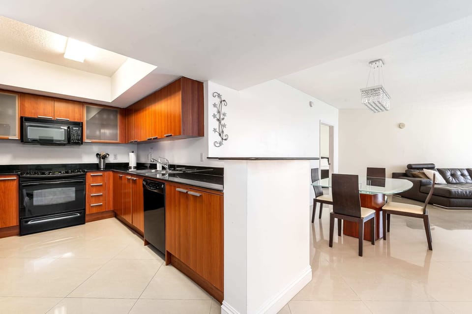 Fully equipped kitchen for all your cooking needs.
