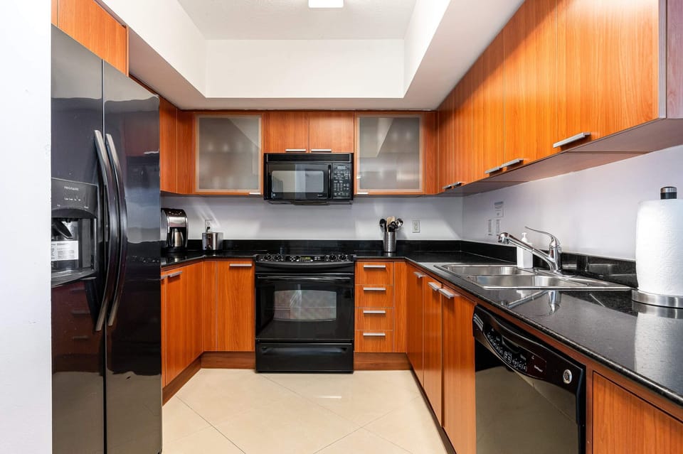 Fully equipped kitchen for all your cooking needs.