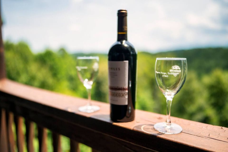 Relax outdoors with a glass of wine and breathe in the fresh mountain air.