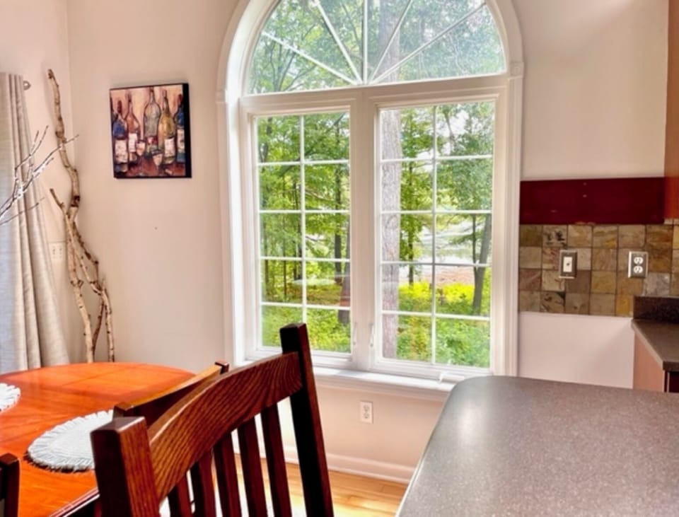 View from dining area