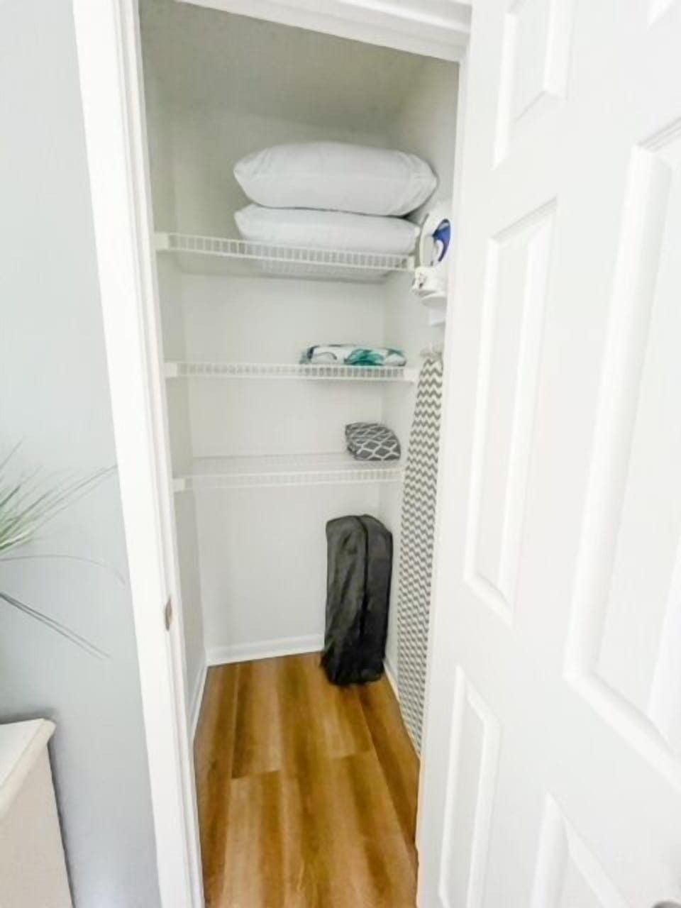 Master Linen Closet with Pack-N-Play