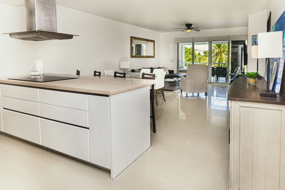 Floor, Indoors, Kitchen, Flooring, Ceiling Fan