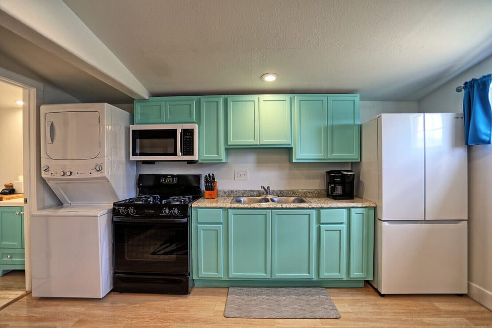 Cook with ease in our fully stocked kitchen.