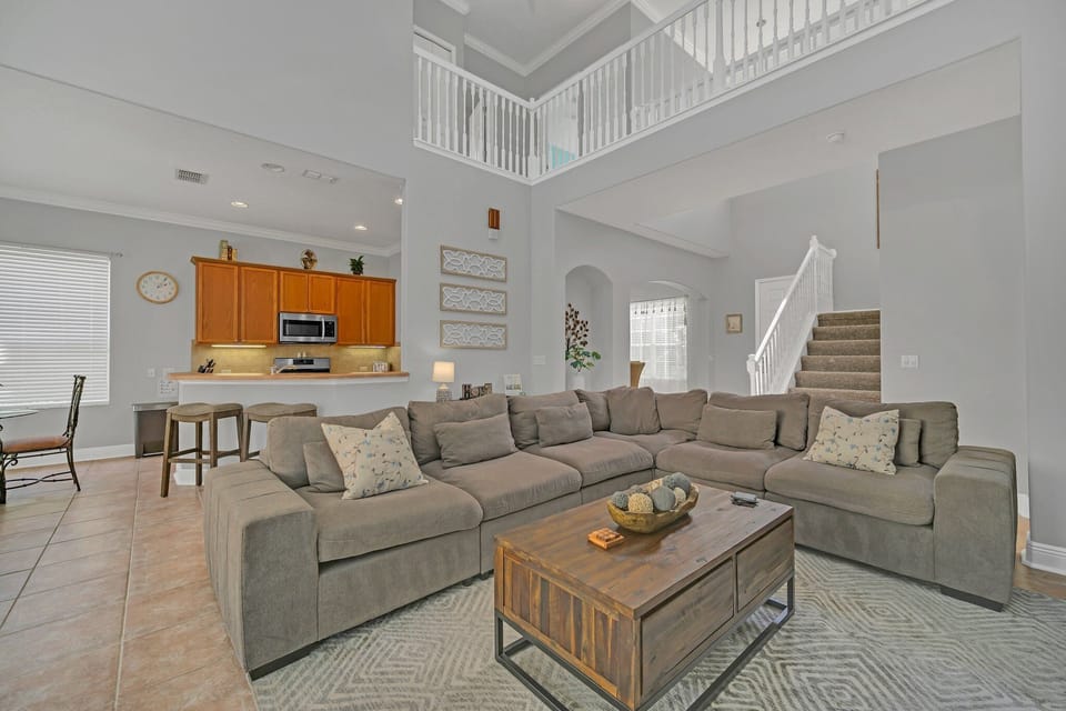 Spacious Family Room w 75 inch TV!