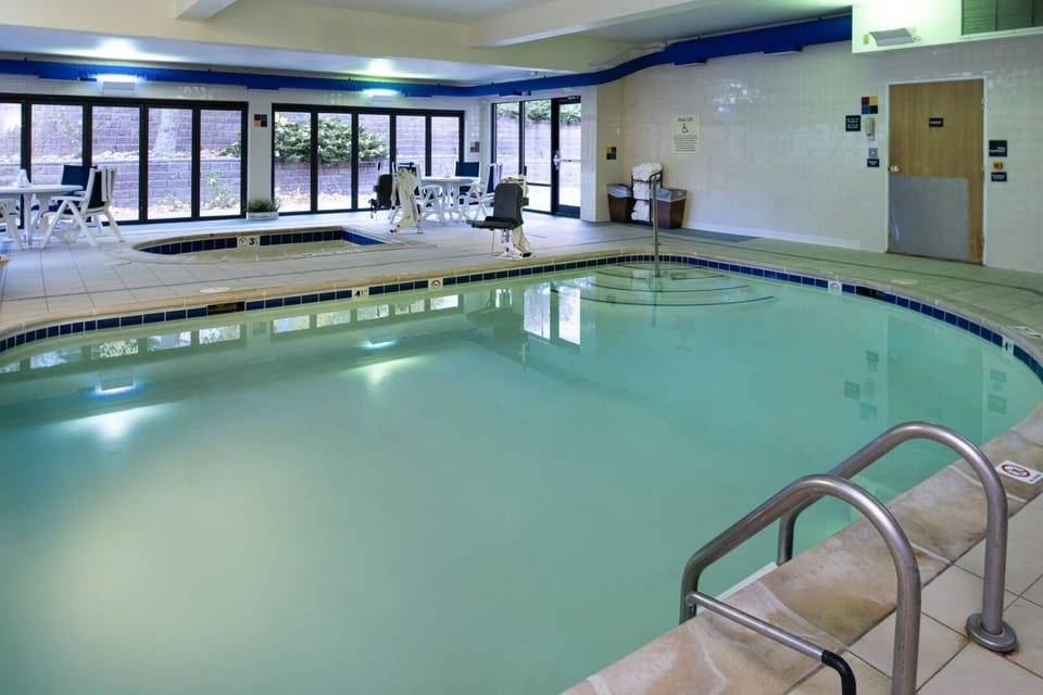 Slip into the heated indoor pool for a soothing swim.