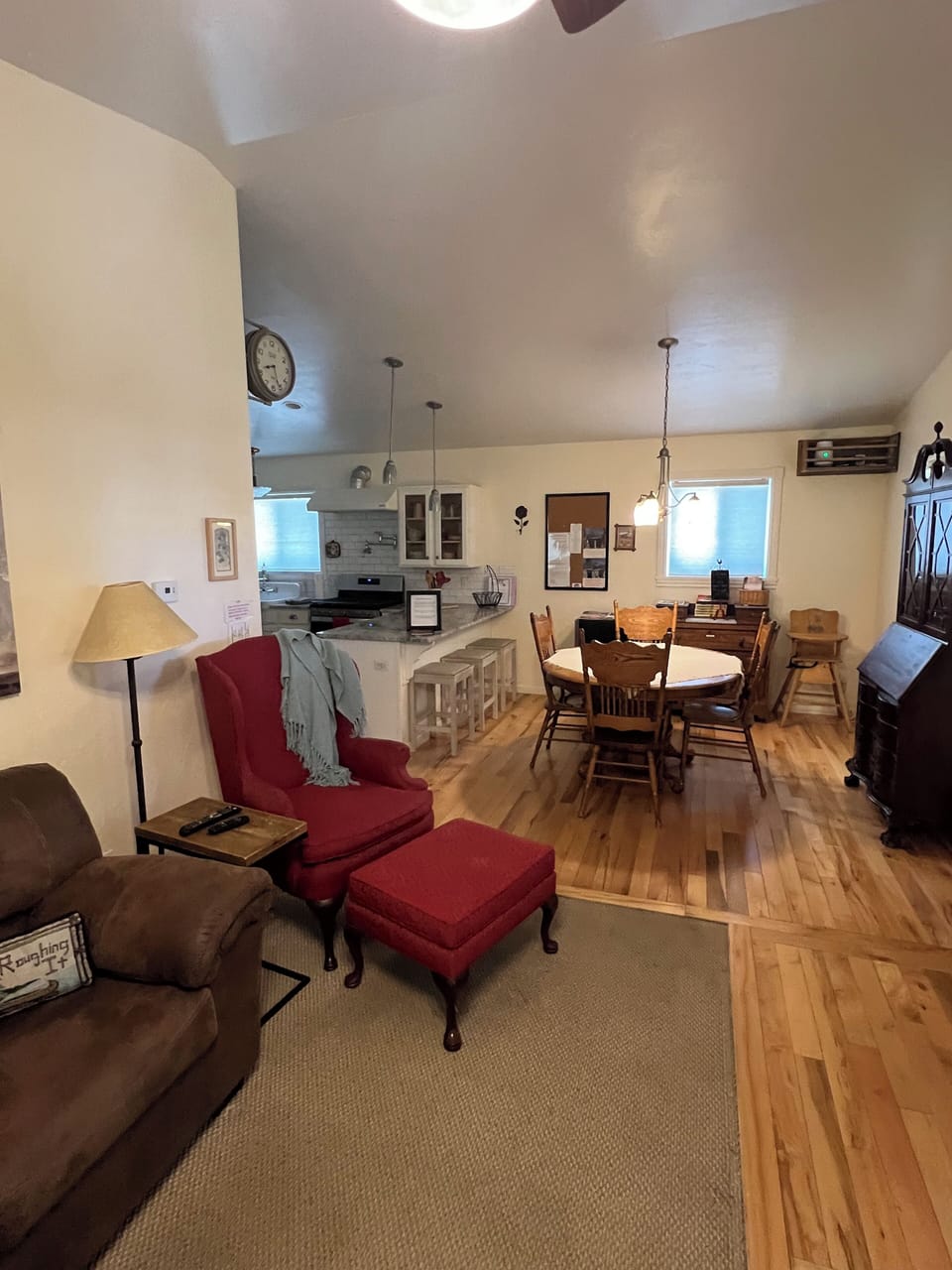 Living and dining area