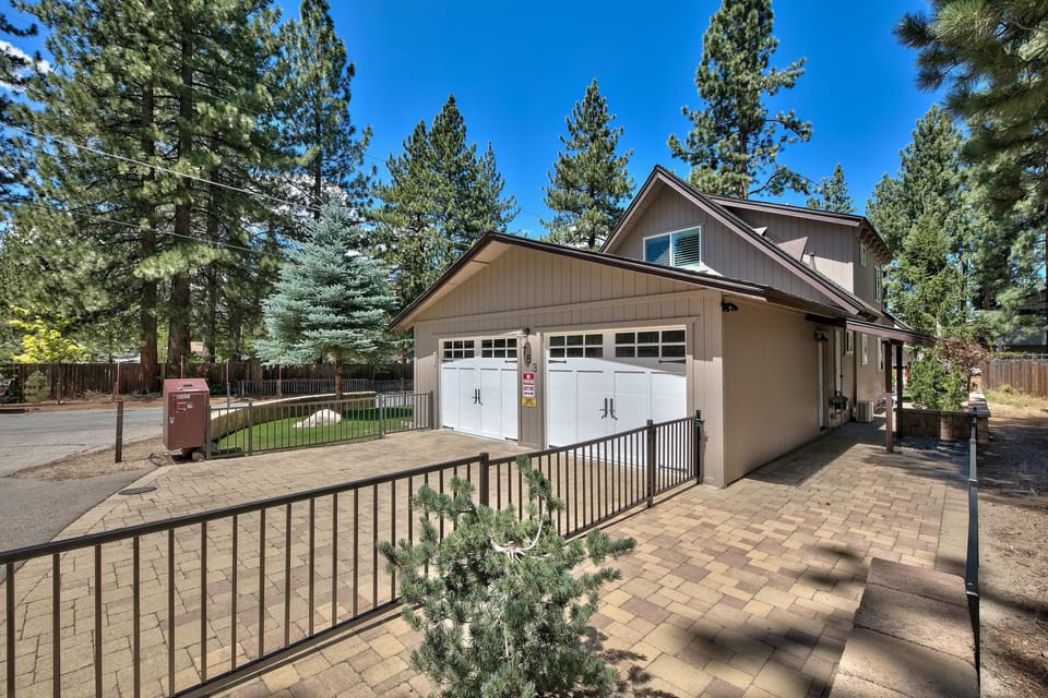 Garage and driveway