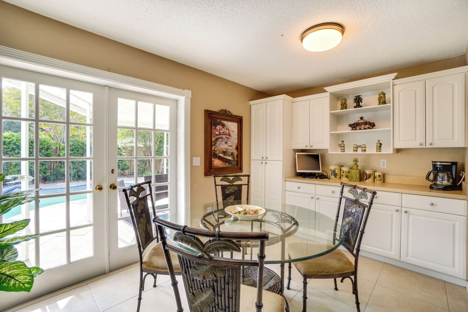 Dining Area | Dining Table | Dishware/Flatware | Coffee Bar