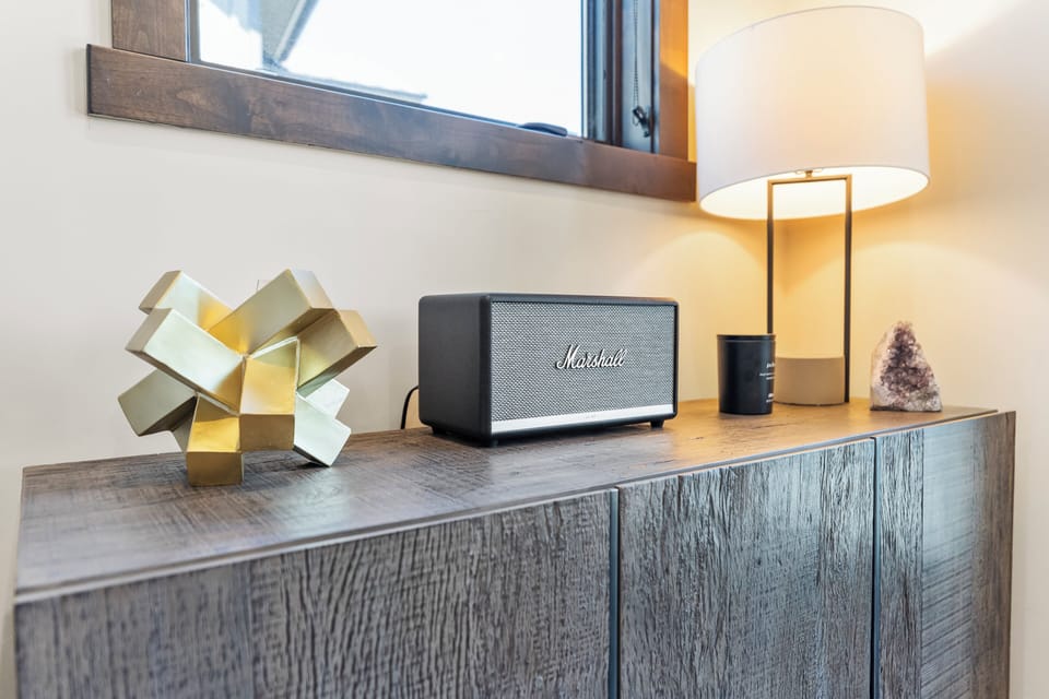 Stylish décor accents add a modern touch and enhance the overall ambiance of the living space.