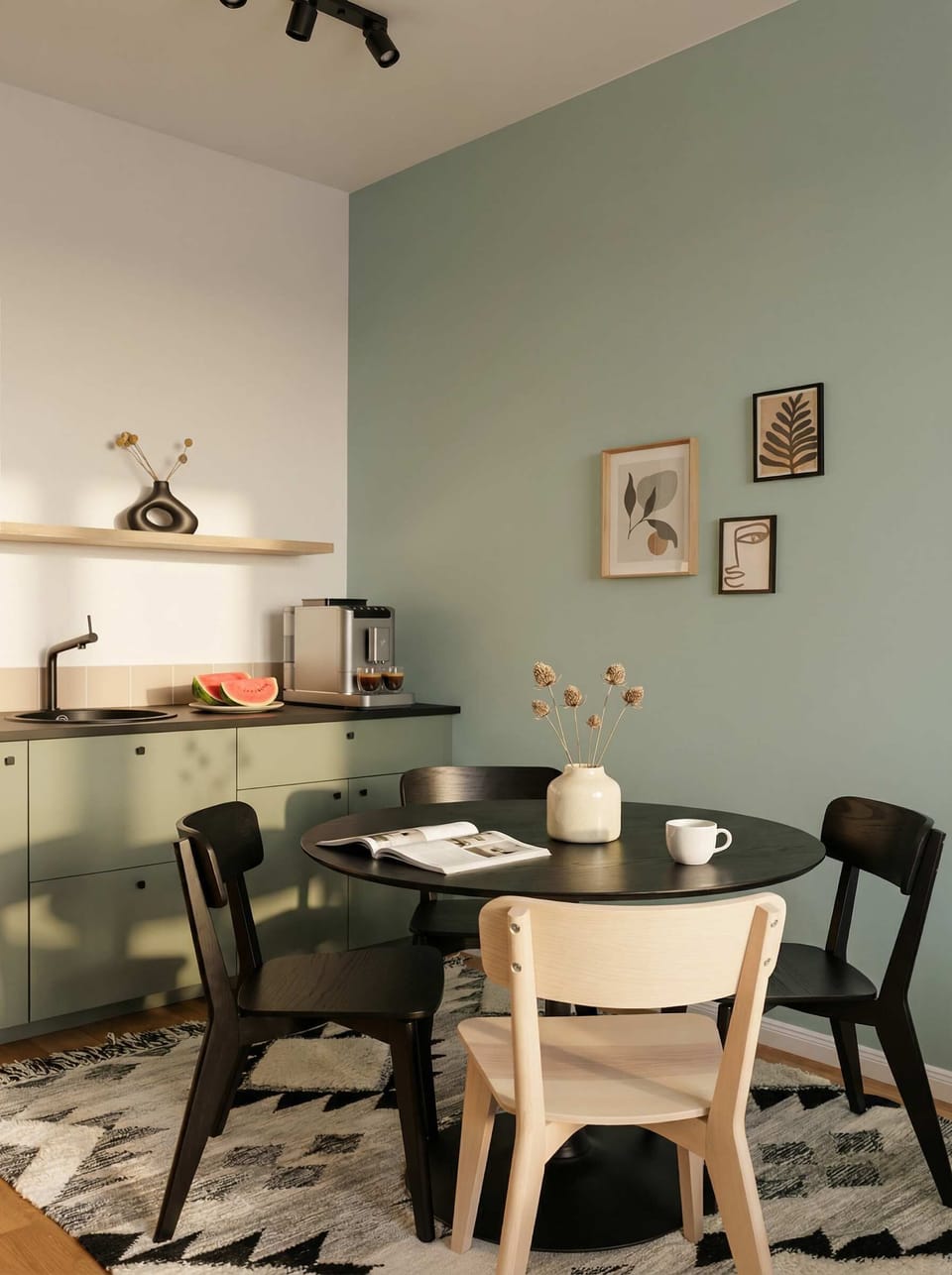 Sitting and dinning area 