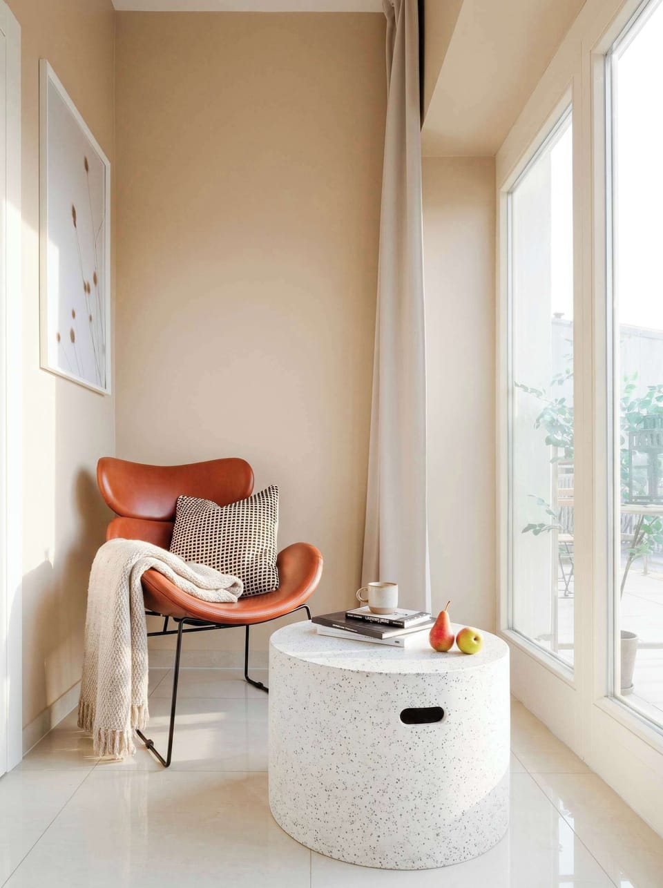 Cozy corner to sit inside