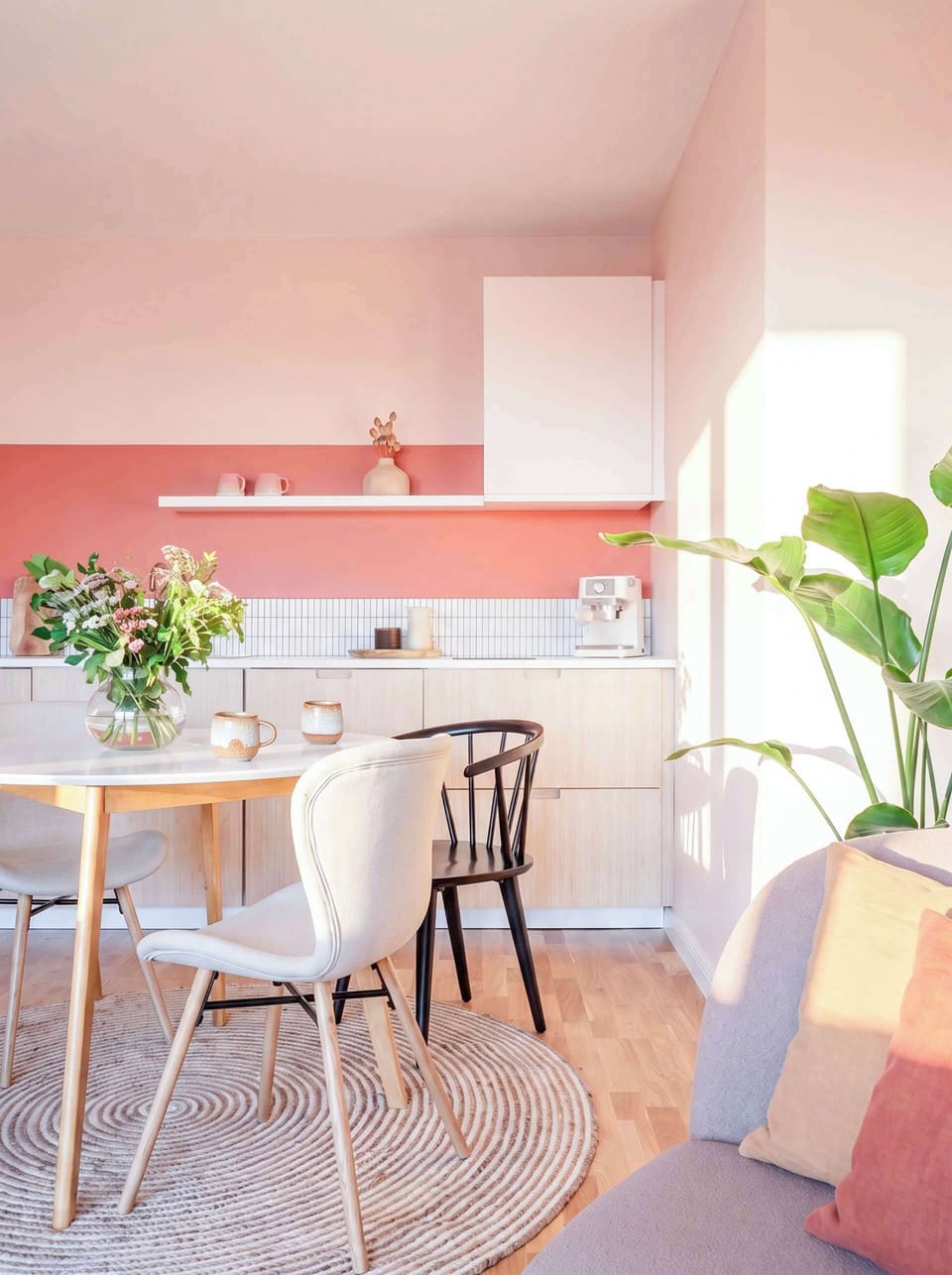 Dining table in the kitchen