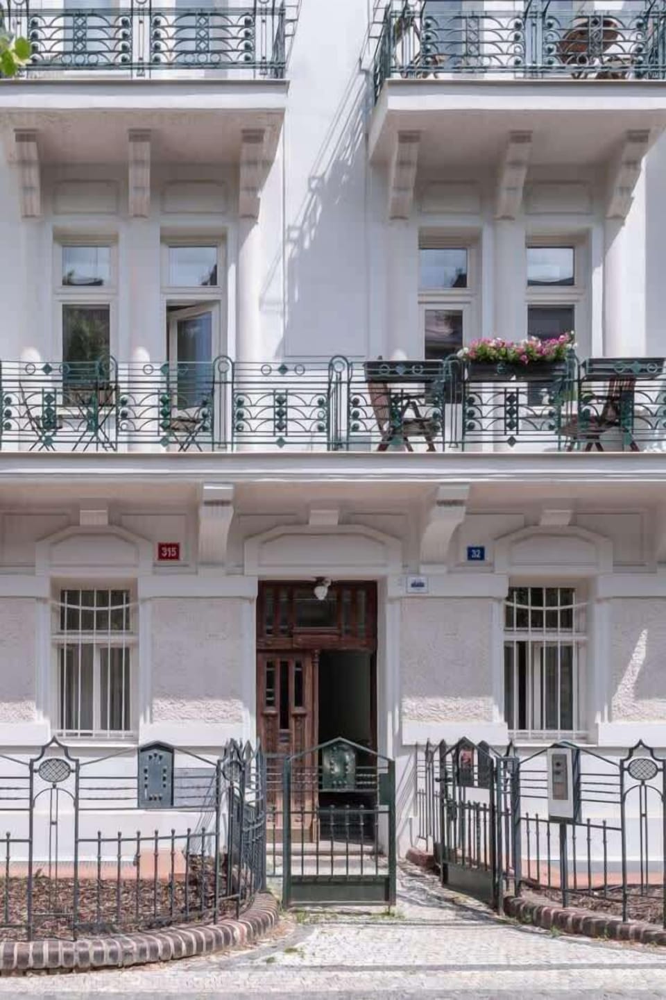 Entrance to the building where is your apartment located