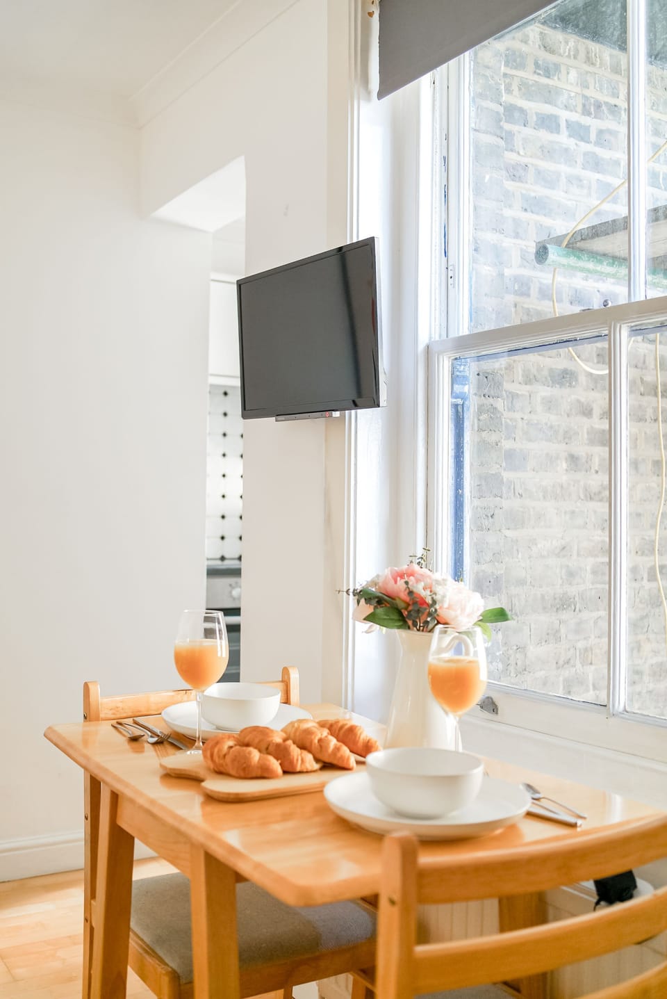 The dining area