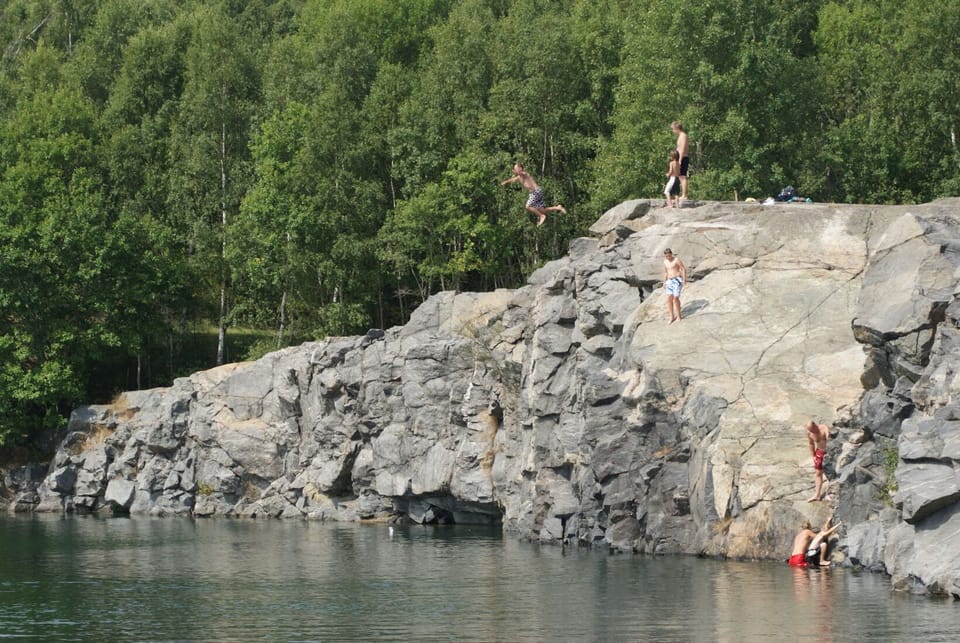 quarry near Torkö, a popular place for bathing