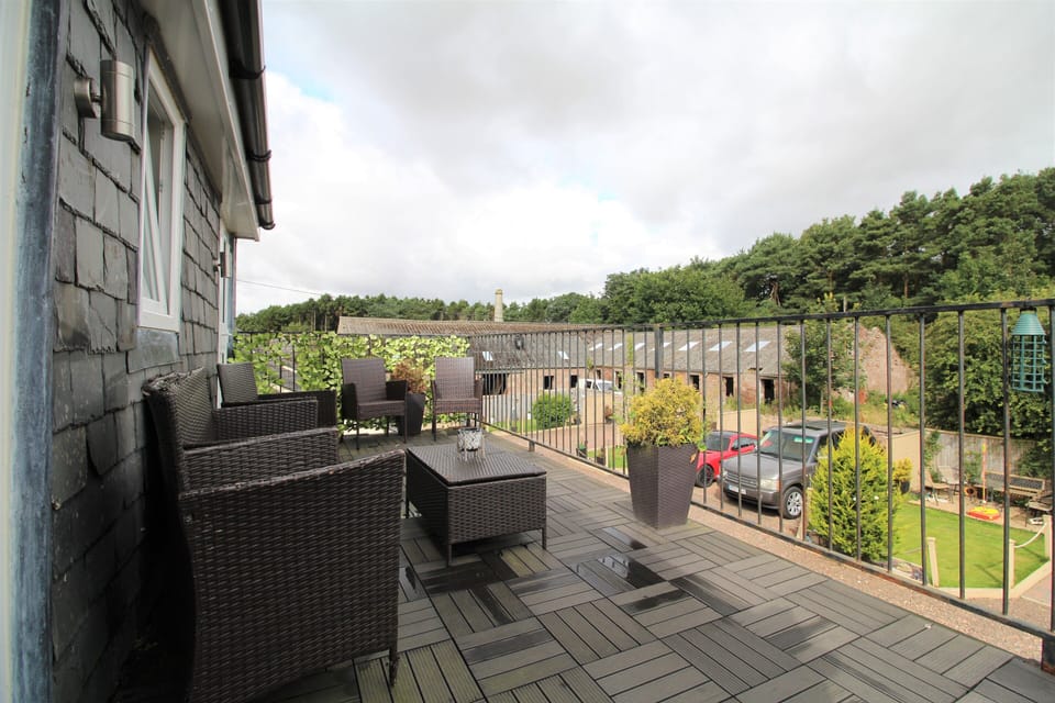 Large balcony for drinks, dinner or gazing at the stars