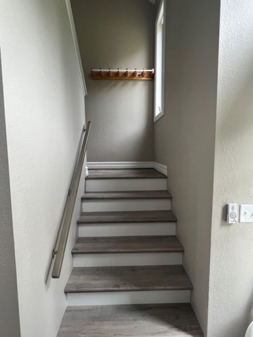 Head upstairs to the master suite.