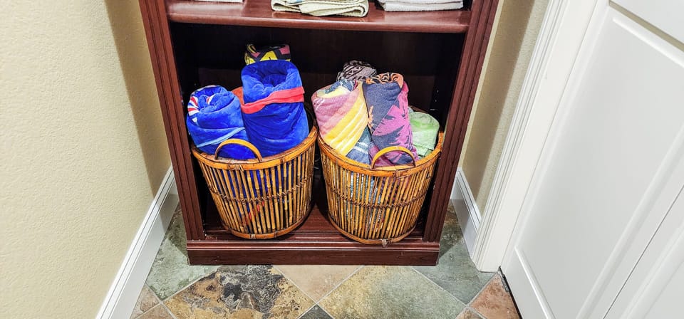 Plenty of additional beach towels