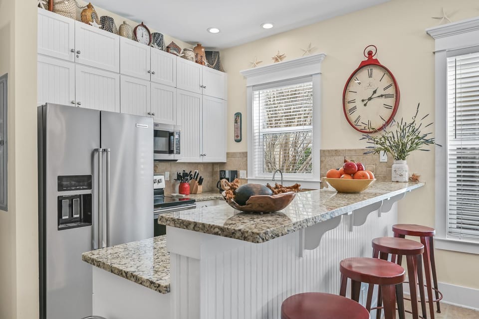 Fully Stocked Kitchen with New Appliances