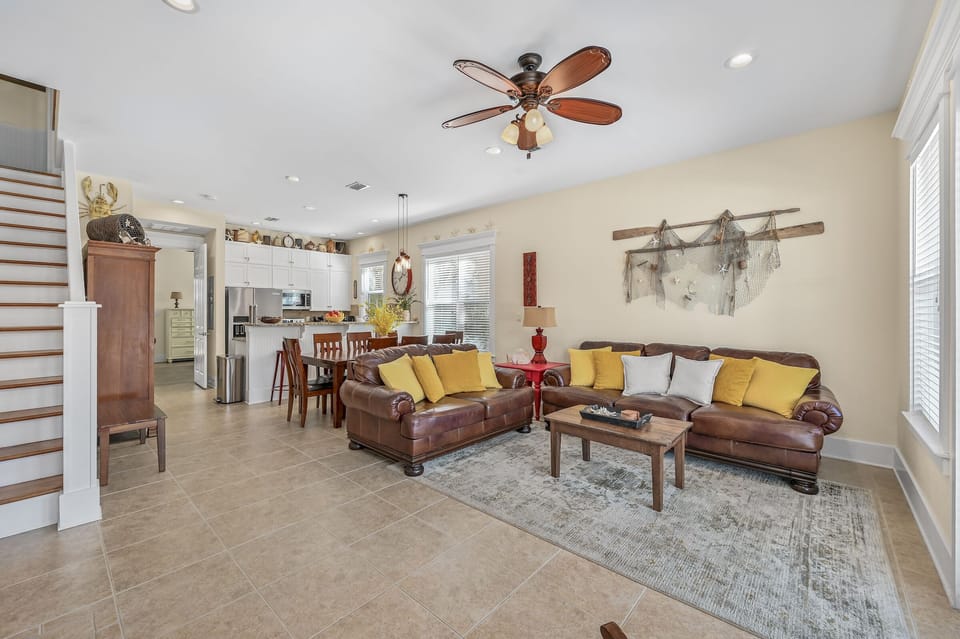 Open concept living area.