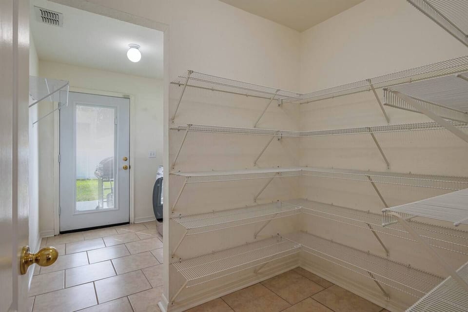 Spacious walk in Pantry.