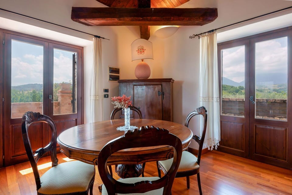 Furniture, Table, Property, Window, Chair, Building, Wood, Interior Design, Ceiling Fan