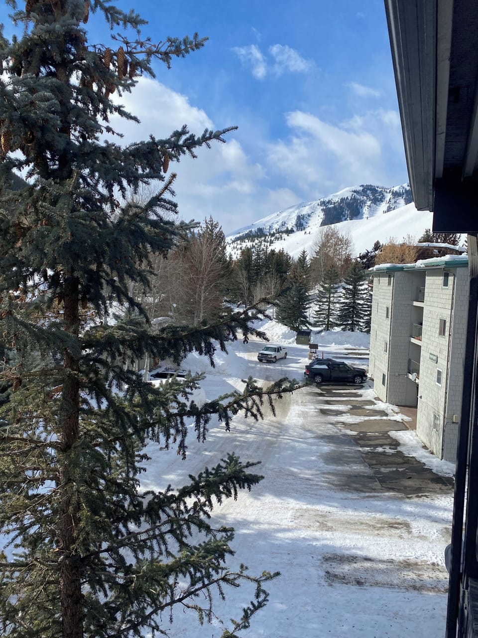 Warm springs peak in view from private deck