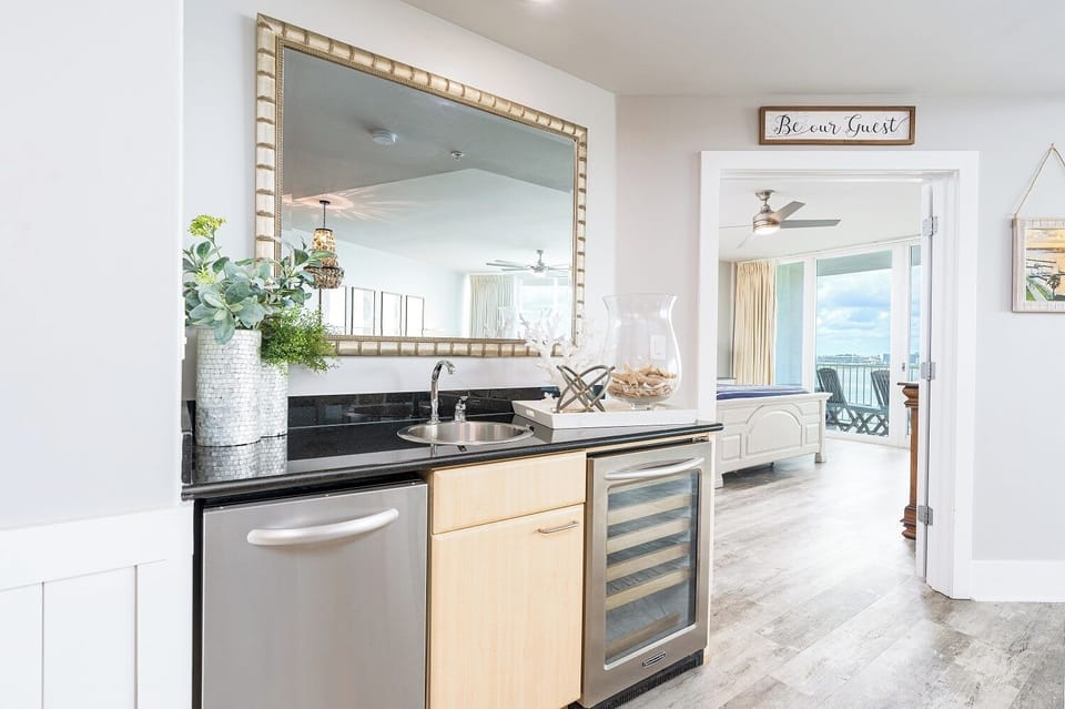 15 Caribe 305C Wet Bar with Stand-Alone Ice Maker and Wine Cooler