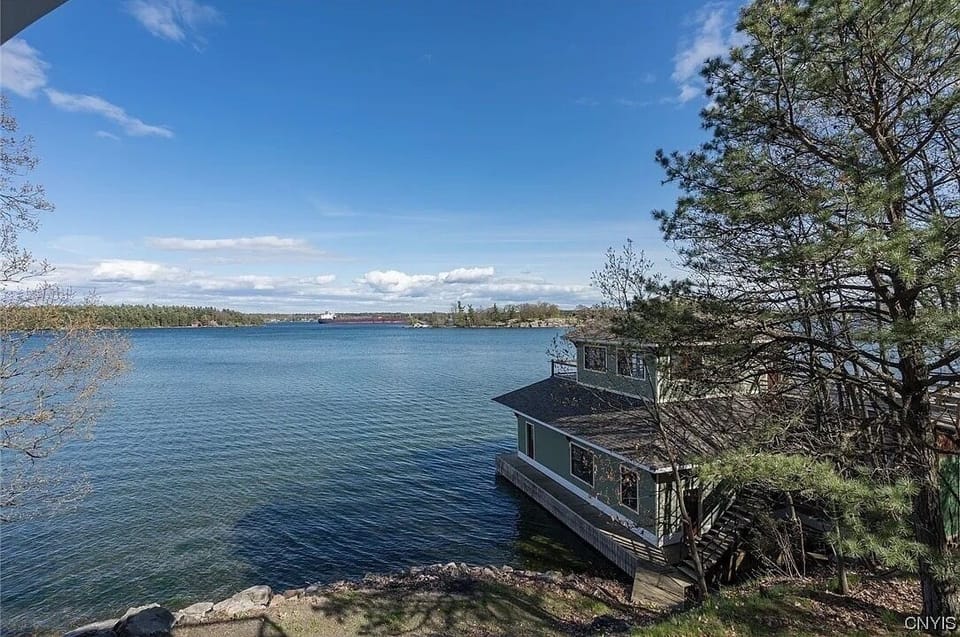 Boathouse view from upper porch