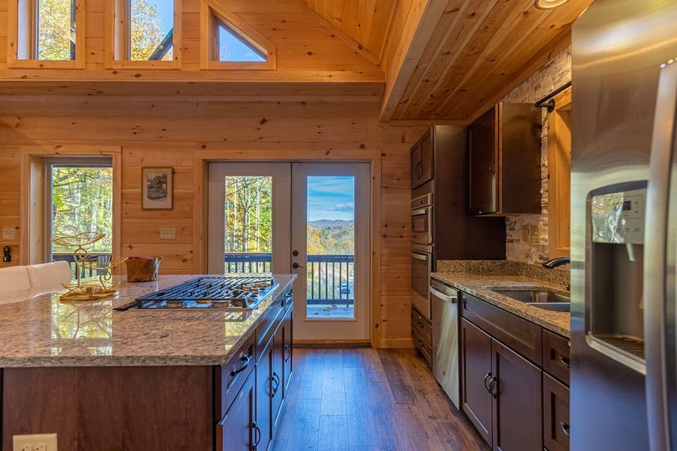 Mountain view from kitchen