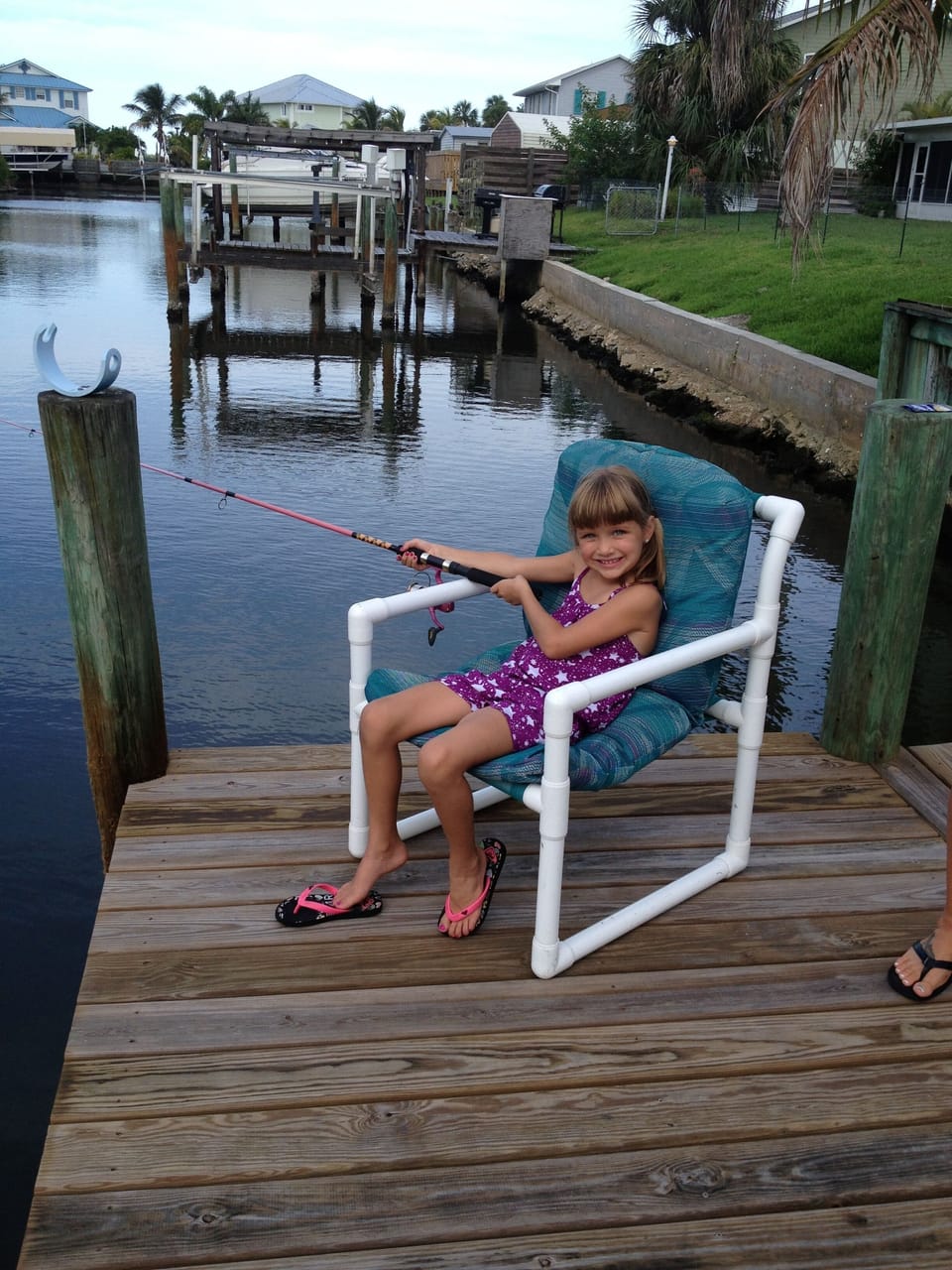 Fish off our dock 