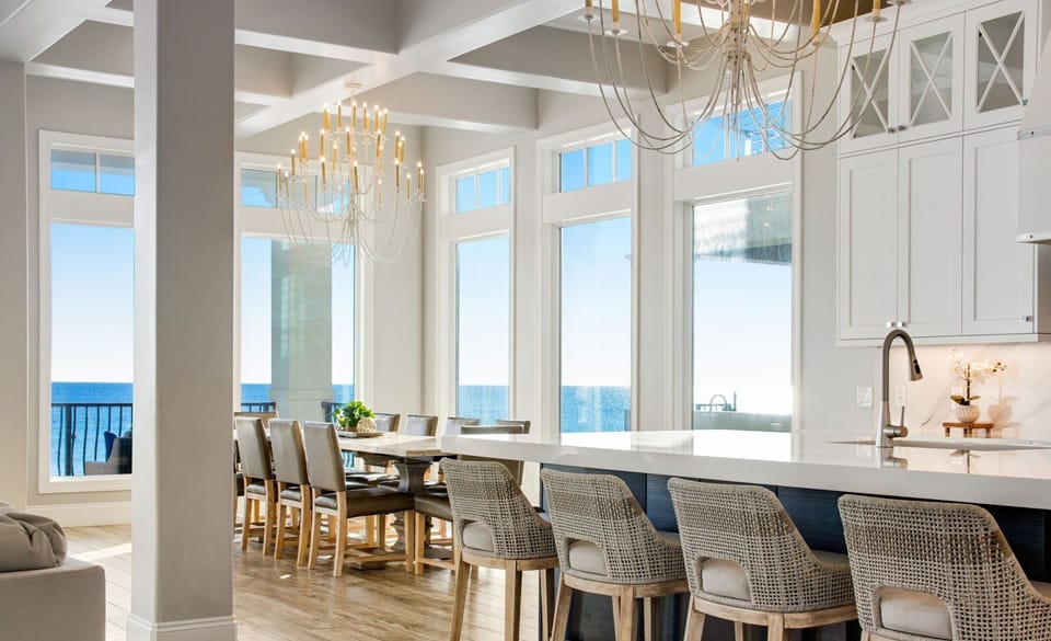 Second Floor Gourmet Kitchen - Bar Seating - Gulf Views