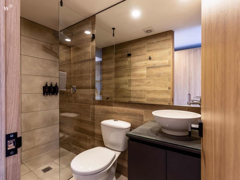Spacious shower