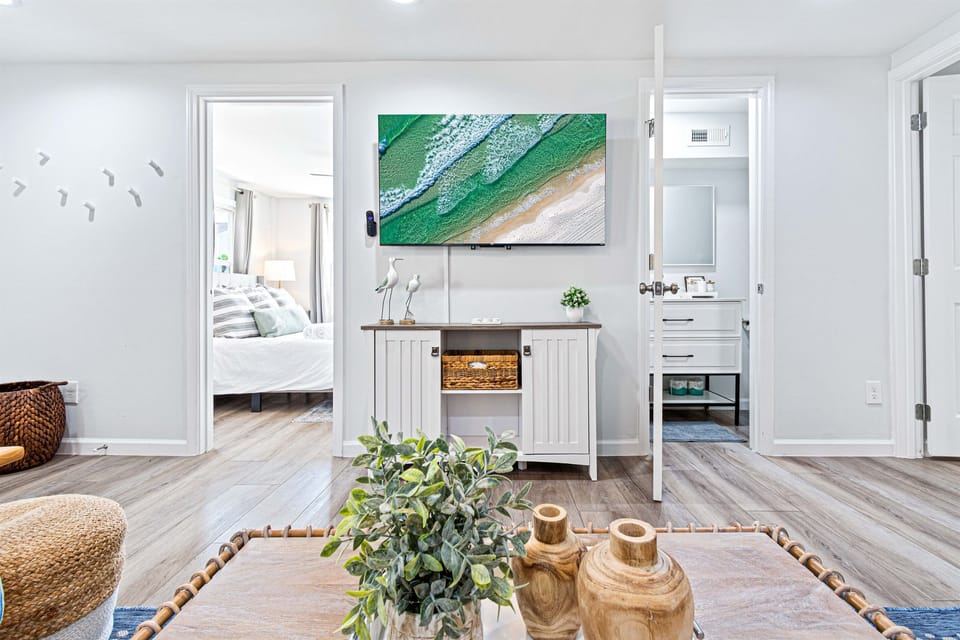Family-friendly space with Smart TV for entertainment convenience.