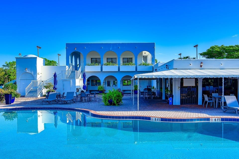 Unwind by the pool after an exhilarating game of tennis. #Relaxation #Tennis