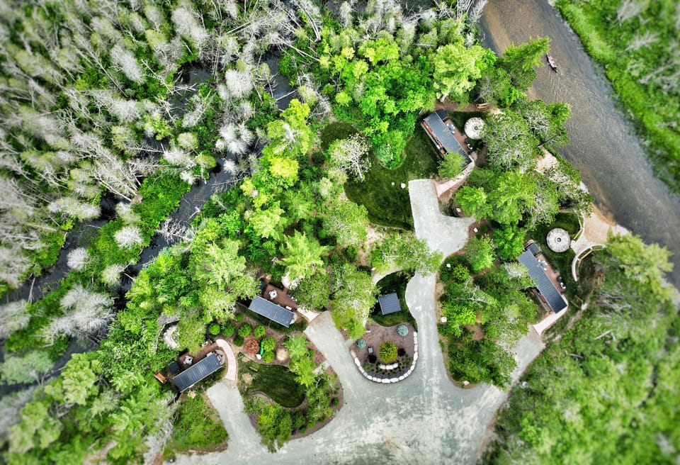 Over view of Forest Ridge Tiny Home Park in Au Train, MI