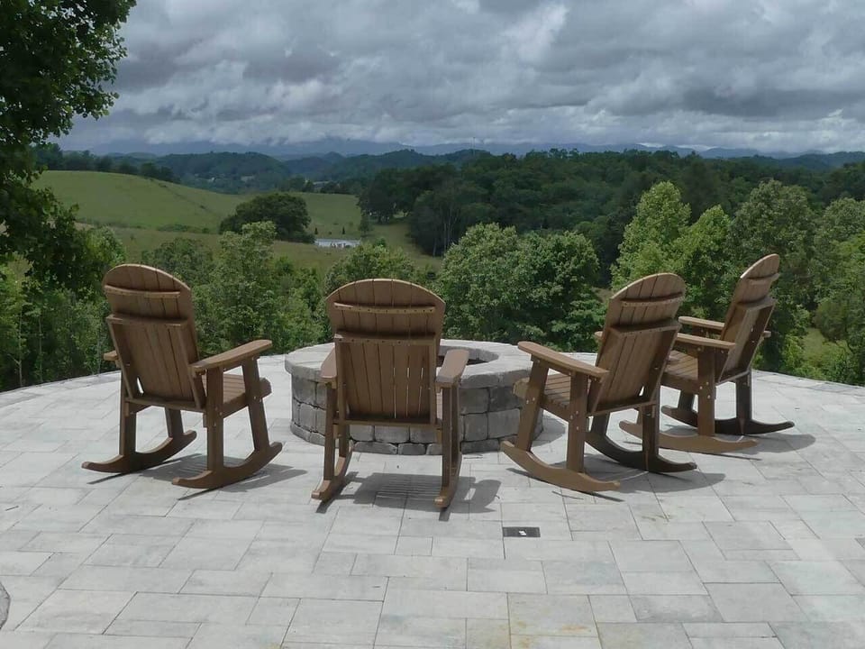 Fire pit with view