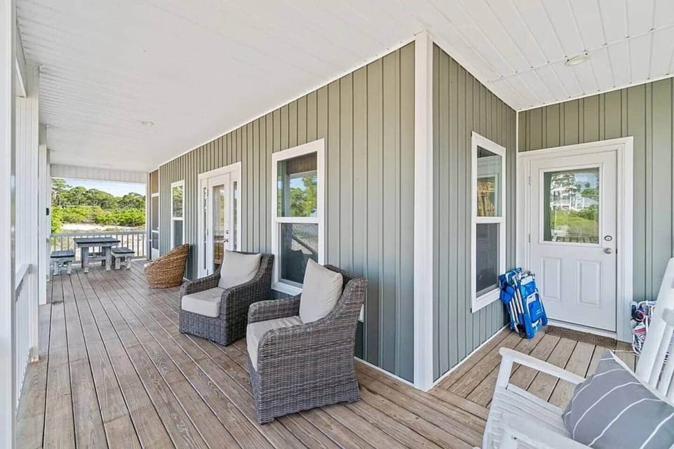 Relax on the beautiful wrap around porch 