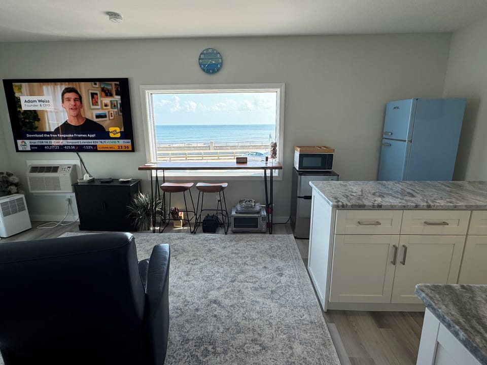 Wonderful amenities from the kitchen to the coffee bar to the new 77 LG HD TV