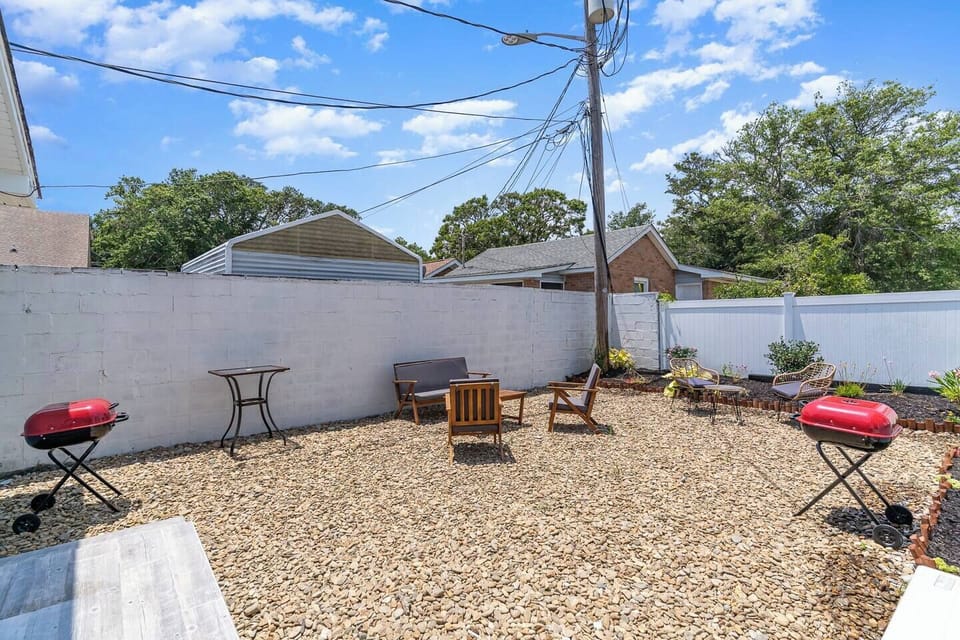 Relax on the back patio