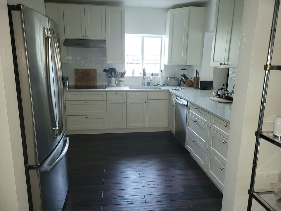 Fully Stocked kitchen with everything you need for home away from home
